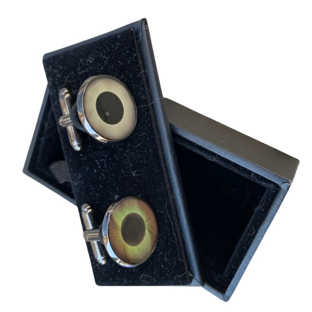 Eclipse, jewelry, men, cufflinks, Men’s cuff links w/ solar eclipses + gift box